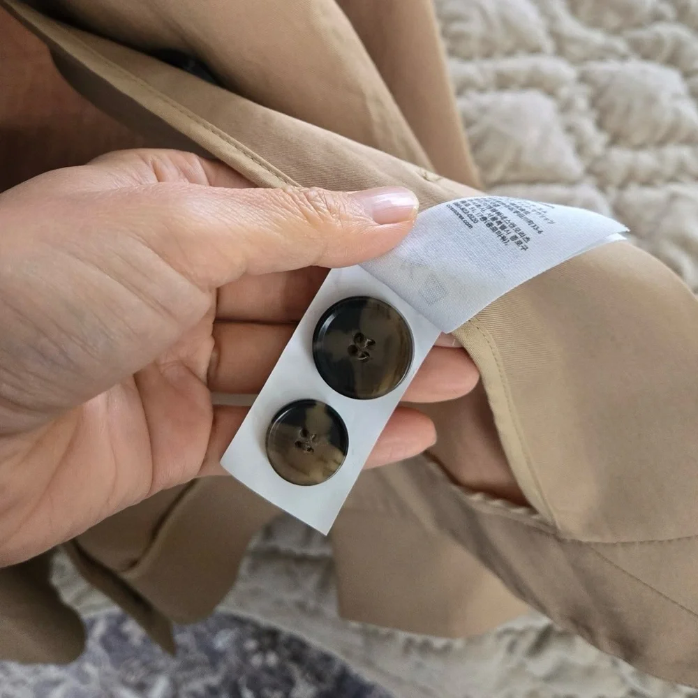 COS Tan Cotton Oversized Trench Coat in 36 - Picture 5 of 9
